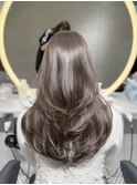 韓国ヘア/ブリーチなし/顔周りカット/レイヤーカット/