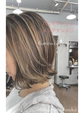 ワン(One) ハイライト☆動きのあるボブ