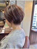 40代ショートヘア簡単スタイリングショート