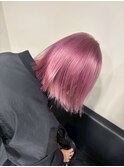 13912ブリーチ＆ダブルカラー韓国レイヤーラベンダーピンク