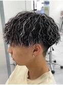 縦落ちホワイトメッシュ