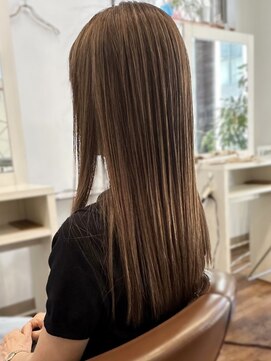 ランデ(RANDE) 白髪染め白髪ぼかし大人かわいいミディアムショートボブ40代50代