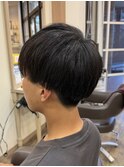スパイキーショート/ブルーブラック/フェザーパーマ/杉田花乃