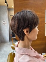 ブレス 横浜(bless) 40代 大人ショート ショートレイヤー ベージュ 白髪染め