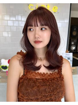 シェイト(ciate) 韓国へア/ラベンダーブラウン/ミディアムヘア@ciate_mayu