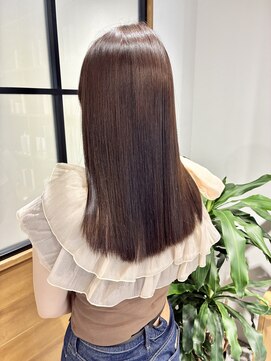 ベール(BALE) 艶ストレートロング/チョコレートブラウン