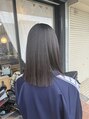 ヘアーズ ベリー 下大利店(hairs BERRY) 縮毛矯正でツヤツヤの切りっぱなし!