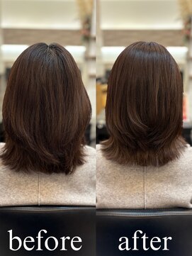 【DRAN梅田店】ごわつき解消で朝ラク叶う♪大人の髪質改善カラー