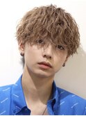 波巻きメンズマッシュショートパーマ
