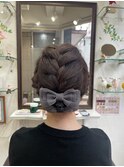 編み込みアレンジ
