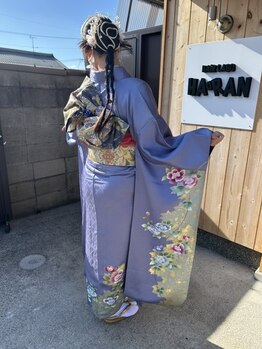 ハラン(HARAN)の写真/特別な日の着付け&ヘアセットお任せください◎写真にも思い出にも残る、崩れにくく美しい仕上がりに。