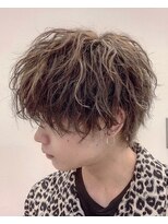 TELA HAIR 石岡店【テーラヘアー】【4月15日NEW OPEN（予定）】 &nbsp;無造作波打ちハイライトマッシュ【TELA HAIR 石岡】