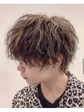 TELA HAIR 石岡店【テーラヘアー】【4月15日NEW OPEN（予定）】  無造作波打ちハイライトマッシュ【TELA HAIR 石岡】