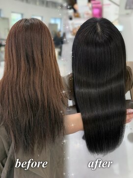 ハピネス 梅田茶屋町店(HAPPINESS) 韓国風/レイヤーカット/顔周り/顔まわり/髪質改善/ベージュ