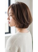 ボブ×20代３0代×ヘイリーボブ×チョコレートブラウン×越谷