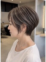 アースコアフュールボーテ 笛吹店(EARTH coiffure beaute)&nbsp;白髪ぼかし丸みショート