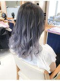 グラデーションカラー+カット+ブリーチ+アッシュベージュカラー