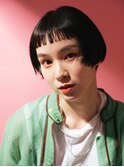 【favorite garden】外国人風大人かわいいパッツンショートbob♪