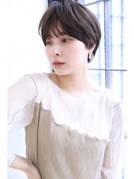 ノンダメージサロン ステラバイボヌール(Stella by Bonheur) stylist大山）ミニマルショート◎透明感ブラウンベージュ