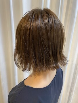 フィゼル 福島店(fizelle) 切りっぱなしミニボブ 原明日香