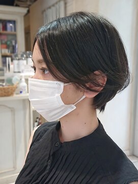 ラボヌール ヘアー エクラ(La Bonheur hair eclat) LaBonheureclat 今井啓行◎30cm以上バッサリ耳かけショート