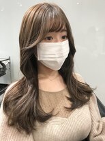 ラブクロムトーキョー オモテサンドウ(LOVECHROME OMOTESANDO)&nbsp;韓国風ロングくびれヘア☆ワンホンスタイルメルティカラー