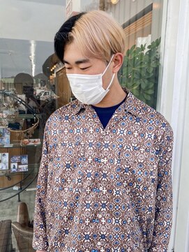 ユラギフロムユイマァル 水島店(YURAGI from YUIMARL) ブラック×ミルクティーブロンド