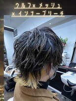 ガイズ ヘアー イサミ(GUY'S HAIR 133) ウルフ×メッシュ×インナーブリーチ