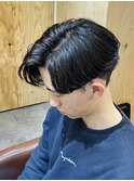 メンズカット/ニュアンスパーマ/刈り上げ/センターパート