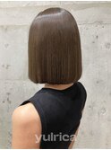 フェミニンボブ×グレージュカラー_Y20230804/新宿