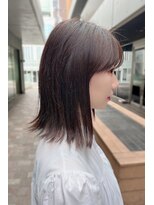 リークフー(Ree cu fuu)&nbsp;10代20代30代40代前髪　外ハネ長めボブ　藤沢2