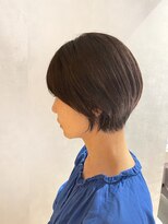 アイディール 心斎橋店(:ideal)&nbsp;【髪質改善】×【白髪染め】まとまり良いショートボブ/心斎橋