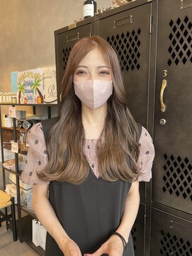 アチーブリス(achieve Liss) ナチュラルブラウン美シルエットロング20代30代なみなみウェーブ