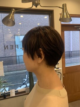 ブルペン(BULLPEN) 白髪ぼかしハイライト×ショート