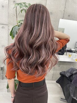 リノート バイ エゴル 名古屋(LINOET by ENGOL) 【LINOET名古屋】手島カミラ　ピンク系ハイライト