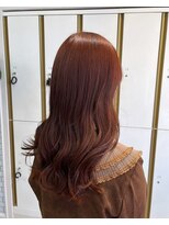 ハレル 戸塚(HAREru.) ブリーチなし　オレンジカラー