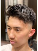 スパイキーショート/スペインカール<理容室>[メンズ/床屋/神田]