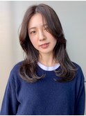 大人可愛いセミデロング愛されエアリーカールモテ髪