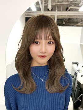 アマトウキョウスマートサロン(AMA TOKYO×Smart Salon) 韓国ヘア　2wayバング  レイヤーカット くびれヘア  顔周り