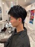 メンズ限定☆カラー＋選べる（眉カット、プチスパ、クイックトリートメント）