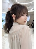 小顔抜群◎サイドバング