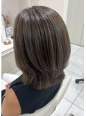 白髪ぼかし　コントラストハイライト