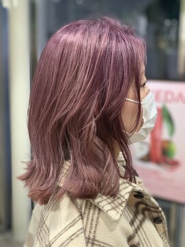 トリコ アヴェダ ららテラス北綾瀬(tricot AVEDA) ダブルカラー/ブリーチ/モーブピンク