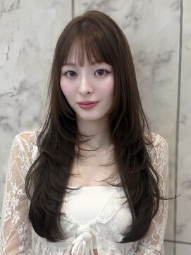 シーシンジュク 新宿南口(Sea shinjuku) オリーブグレー×小顔[ココアベージュ/黒髪/くらげヘアー]