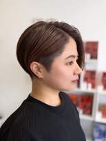 アッシュ 中目黒店(Ash)&nbsp;アシンメトリーショート×ピンクブラウン