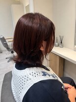 アロッタ 梅田茶屋町(alotta)&nbsp;毎日のセットが楽に◎艶ピンク×くびれレイヤーボブ