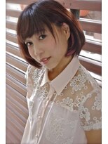 ビヨンドイー(beyond E)&nbsp;<beyond-E>前下がりショートボブ☆ポイントスウィートピンク