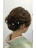 美容室 びゃんびゃん 社店&nbsp;着物に似合うエレガンススタイル