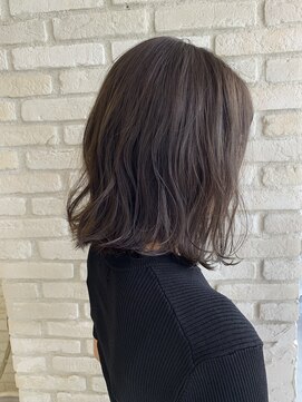 ロンド 表参道店(Lond) 究極の透け感グレージュカラー*切りっぱなしセミディ