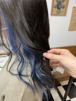 ヘアーデザインサロン スワッグ(Hair design salon SWAG) ネイビーインナーカラー